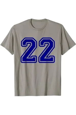 Sports Legendz Number #22 Sport Blue Varsity Number 22 T-Shirt