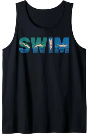 Graphic 365 Swimming Swimmer Swimsuit Swimming Pool Beach Summer Tank Top