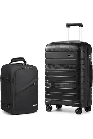 Kono Luggage Set 2 Piece Suitcase Trolley Hard Shell with Cabin Travel Bag Lightweight Business Backpack ( , 20")