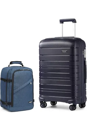 Kono Luggage Set 2 Piece Suitcase Trolley Hard Shell with Cabin Travel Bag Lightweight Business Backpack ( , 24")