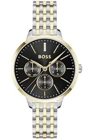 HUGO BOSS Analogue Multifunction Quartz Watch for Women SYMPHONY LE Collection with Two-Tone Stainless Steel Bracelet - 1502783