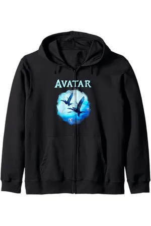 Avatar : The Way Of Water Come Fly With Me Blue Vignette Zip Hoodie