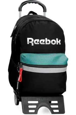 Reebok Andover School Backpack with Trolley Black 31x44x15cm Polyester 20.46L by Joumma Bags, , School Backpack with Trolley