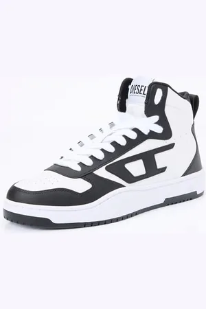 Diesel _Ukiyo S-Ukiyo V2 MID Sneakers_Shoes_Black/White_45 EU