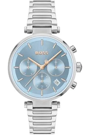 HUGO BOSS Analogue Multifunction Quartz Watch for Women MAJESTY SPORT Collection with Silver Stainless Steel Bracelet - 1502773