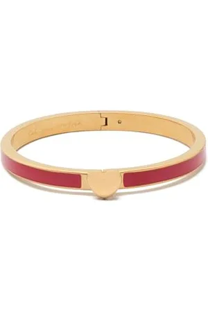 Kate Spade Heart You enamel hinged bangle
