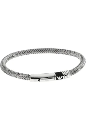 Emporio Armani Bracelet for Men , Silver Stainless Steel Bracelet, EGS1623040