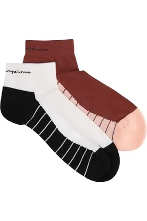 Champion Unisex-Adult Socks Seasonal (U20139) -Script Logo 2pp Performance Quarter, , 6-8 (Pack of 2)