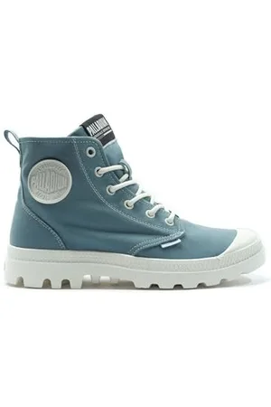 Palladium Unisex Pampa White Sneaker, Blue, 3.5 UK