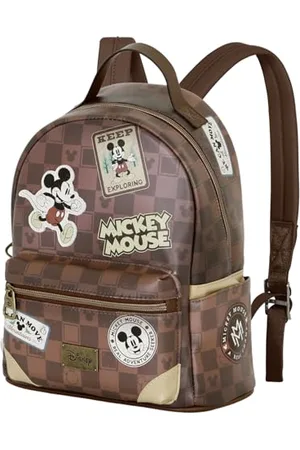 Disney Mickey Mouse Journey-Heady Backpack, Brown, 24.5 x 29 cm, Capacity 8 L