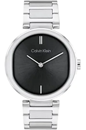 Calvin Klein Analogue Quartz Watch for Women with Silver Stainless Steel Bracelet - 25200249