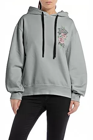 Replay Adult W3632C Rose Label Pack Hooded Sweatshirt, , M