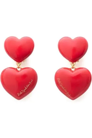 Kate Spade Heart You double drop earrings