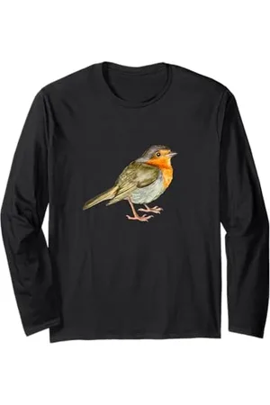Tshirt Shirt T-Shirt Pullover Hoodie Sweater Style #snirt Robin T-Shirt Robin Mobile Phone Case Bird Design Long Sleeve T-Shirt