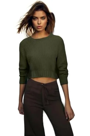 Trendyol FeMan Regular fit Basic Crew Neck Knitwear Sweater, ,S