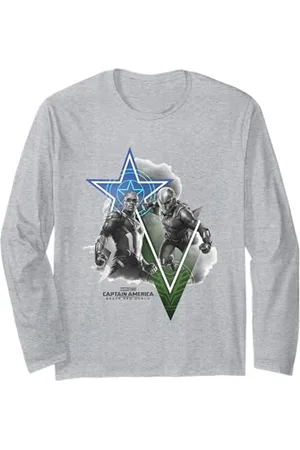 Marvel Captain America: Brave New World Cap & Falcon Ready Long Sleeve T-Shirt