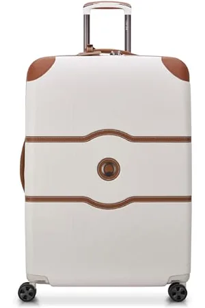 Delsey Chatelet Hardside Luggage with Spinner Wheels, Champagne White, Checked-26 Inch Trunk, No Brake, Chatelet Hardside Luggage with Spinner Wheels