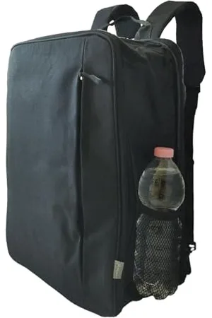 TECHMADE Expandable Backpack 31x15x41 (Extended) Travel Hiking Sports School Office Laptop 14 Inch Hand Luggage (Black), , Taglia unica, Business