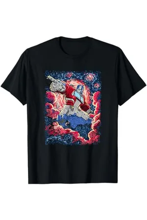 TRANSFORMERS Evergreen Optimus Prime Starry Night Portrait T-Shirt