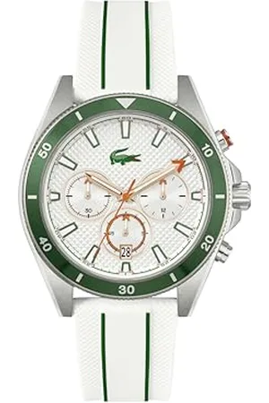 Lacoste Chronograph Quartz Watch for Men MAINSAIL Collection with Silicone Bracelet - 2011362