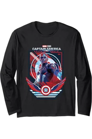 Marvel Captain America: Brave New World New Cap Poster Long Sleeve T-Shirt