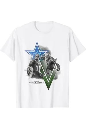 Marvel Captain America: Brave New World Cap & Falcon Ready T-Shirt