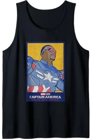 Marvel Captain America: Brave New World Cap Face Poster Tank Top