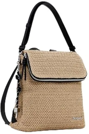 Desigual BACK_HALF LOGO RAFFIA H, U, 1014 NATURAL, , 27.2, Casual