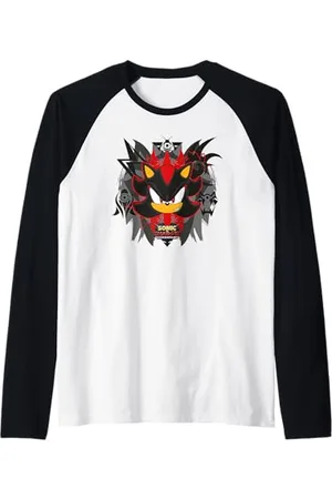 Sonic The Hedgehog Sonic X Shadow Generations - Symbols Raglan Baseball Tee