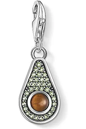 Thomas Sabo Women Charm Pendant Avocado Charm Club 925 Sterling Silver 1836-667-7