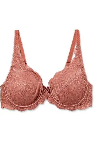 Playtex Bra Woman Flower Elegance Underwire Bra x1, Brown, 36D