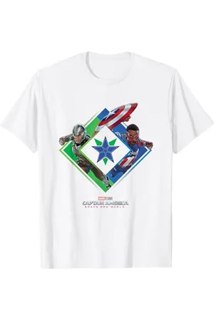 Marvel Captain America: Brave New World Falcon & Cap Teamup T-Shirt