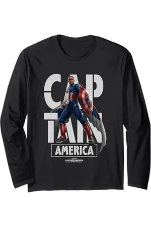 Marvel Captain America: Brave New World New Cap Vintage Long Sleeve T-Shirt
