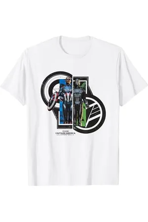 Marvel Captain America: Brave New World Cap & Falcon Panels T-Shirt
