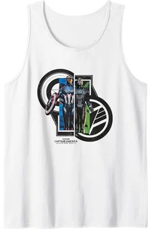 Marvel Captain America: Brave New World Cap & Falcon Panels Tank Top