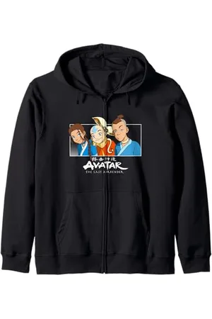 Avatar: The Last Airbender Best Trio Simple Line Up Zip Hoodie