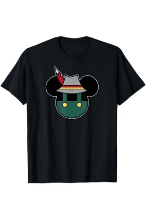 Disney Mickey Mouse Logo Oktoberfest German Hat & Lederhosen T-Shirt