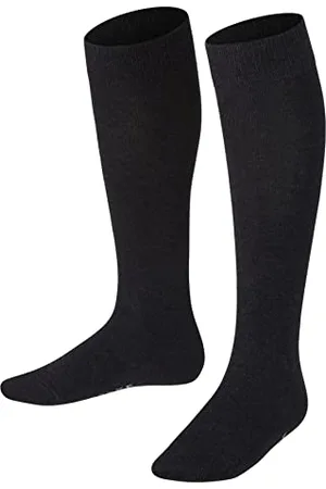 Falke Unisex Kids Family K Kh Sustainable Cotton Long Plain 1 Pair Knee-High Socks, , 5.5-8