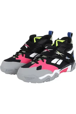 Reebok Unisex Preseason 94 Basketball Shoes, Black/BOLDPINK/White, 5.5 UK