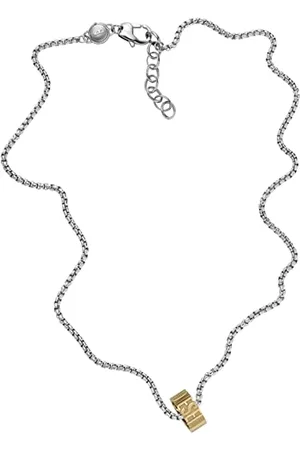 Diesel Necklace for Men Steel, Length: 400MM+50MM, Width: 6.4MM, Height: 14.9MM Stainless Steel Necklace, DX1398931