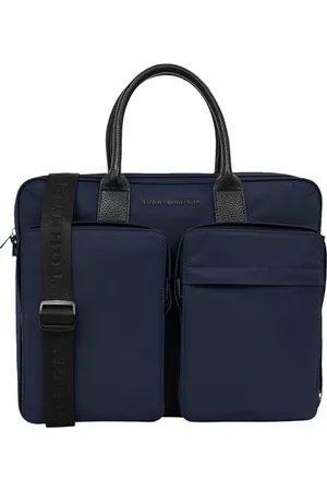 Tommy Hilfiger Men’s Repreve Laptop Bag with Shoulder Strap, , One Size