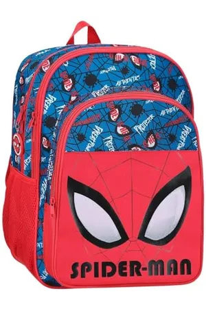Marvel Joumma Spiderman Authentic School Backpack Adaptable to Cart 30x40x13cm Polyester 15.6L, , School Backpack Adaptable to Trolley