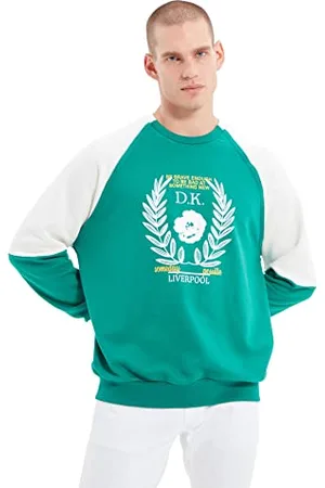 Trendyol Man Design Regular fit Basic Crew neck Woven Sweatshirt