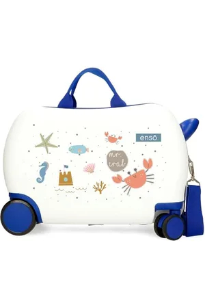 Enso Mr Crab Kids Backpack ABS Double Multi-Directional Swivel Wheels Side Combination Lock for Safe Travel Multiple Uses, , 31 cm x 45 cm x 20 cm, Children