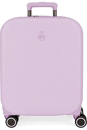 Enso Annie Purple Cabin Suitcase 40x55x20 cm Rigid ABS Integrated TSA Closure 37L 2.74 kgs 4 Double Wheels Expandable Hand Luggage