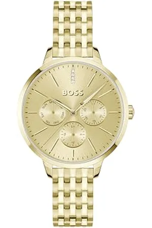 HUGO BOSS Analogue Multifunction Quartz Watch for Women SYMPHONY LE Collection with colored Stainless Steel Bracelet - 1502782