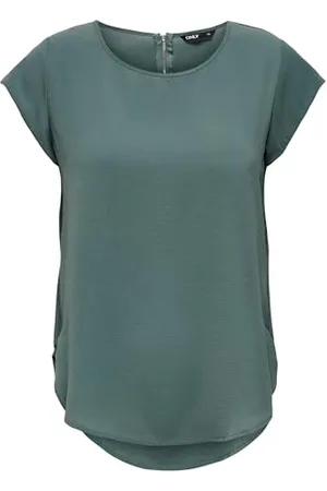ONLY Womens Onlvic S/S Solid Noos Wvn Top, , 16 UK