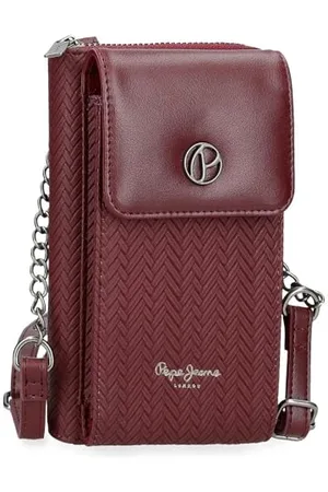 Pepe Jeans Sprig Messenger Bag Mobile phone case 11x20x4cm Faux leather by Joumma Bags, , One Size, Shoulder Bag Mobile Phone Case