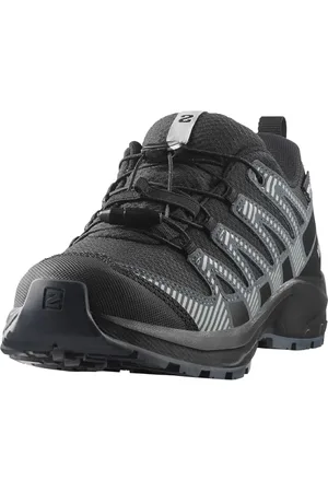 Salomon Junior XA PRO V8, Water Proof Junior, Black/Dark Grey/Q, Versatile Hiking Shoes for Comfort, Perfect For Hiking Boots & Trail Running For Outdoors Adventures 6