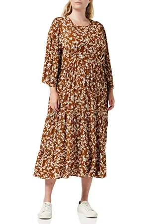 Louche Romany midi Dress in Flower Press Print, , Size 12
